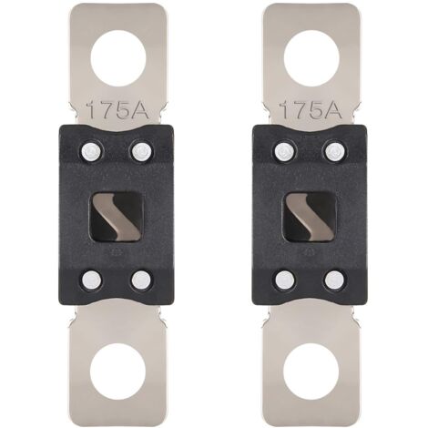 MEGA Fusible 175A Mega Fusible Voiture 175 Ampères Visser Fusibles pour Auto à Courant Élévé pour Caravanes Camion Bus (2 Pièces)