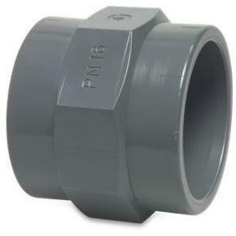 Mega Gewindemuffe PVC-U 32 mm x 1 Zoll Klebemuffe x Innengewinde 10 bar, grau