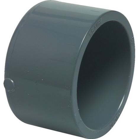 Mega Kappe PVC-U 40 mm Klebemuffe 16 bar, grau