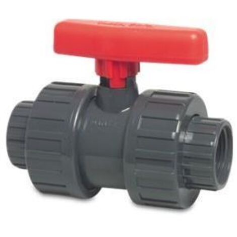 Mega PVC Kugelhahn Innengewinde beidseitig 1/2 Zoll, Typ Safe 625