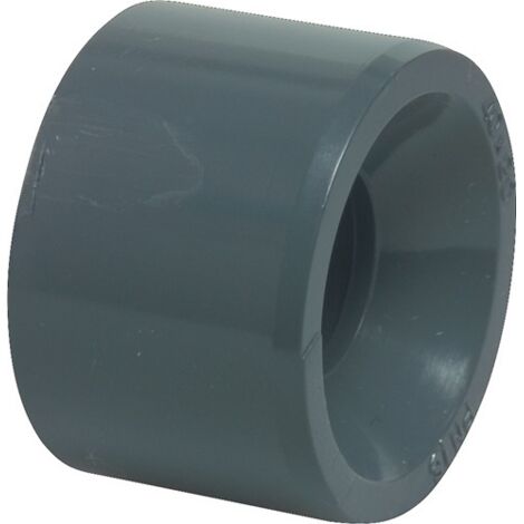 Mega Reduzierstück PVC-U 40 mm x 20 mm Klebestutzen x Klebemuffe 16 bar, grau