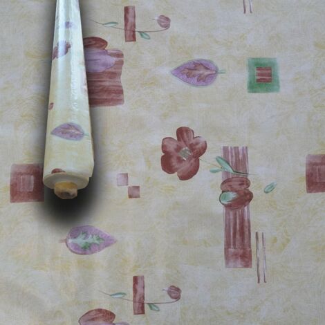 MEGA STOCK Rotolo da 20 metri (H140cm) di Tovaglia PVC telata cerata Per Casa, Sagre, Pizzerie ACQUERELLO