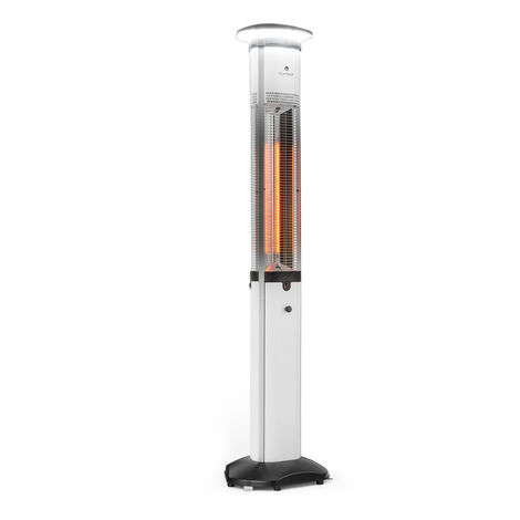 Megalith radiateur 2700 W élément chauffant au carbone éclairage LED blanc