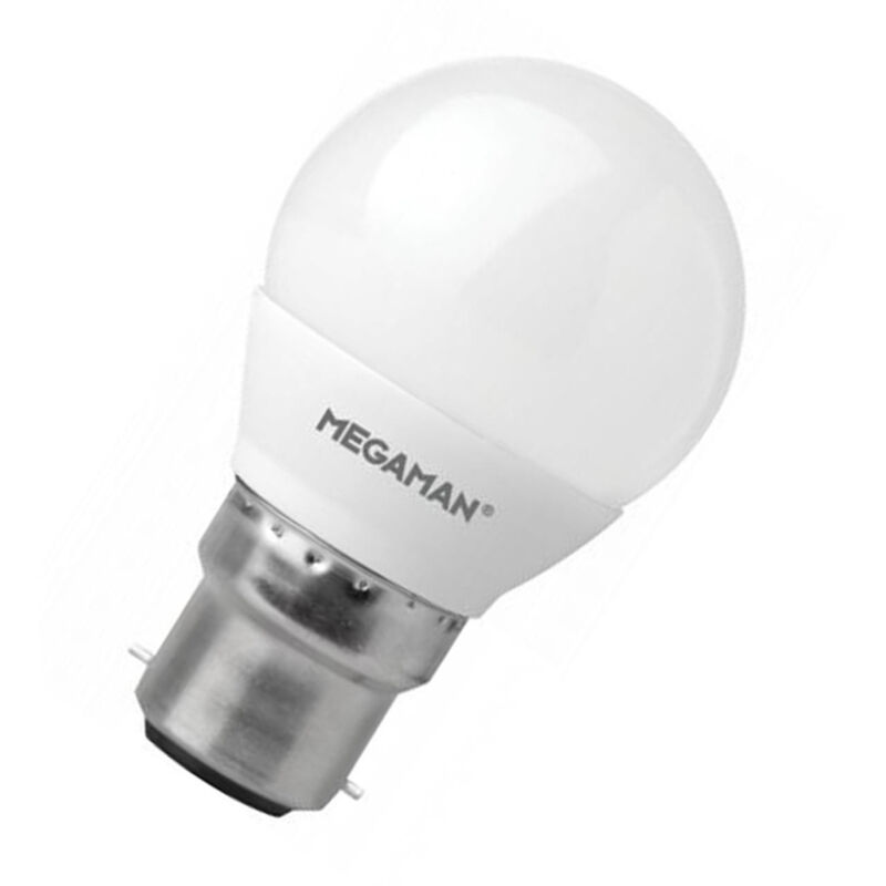 Megaman - LED Golfball 2.9W BC-B22d (25W Equivalent) 2700K Warm White Opal 250lm BC Bayonet B22 Round Frosted Light Bulb