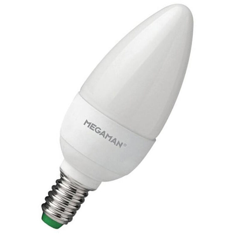 Megaman LED Candle 3.5W SES-E14 (25W Equivalent) 2800K Warm White Opal 250lm SES Small Screw E14 Frosted Light Bulb
