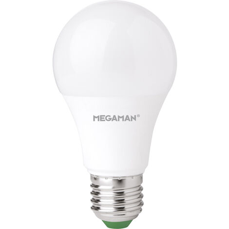 Megaman MM21127 LED EEK F (A - G) E27 Glühlampenform 9 W = 60 W Warmweiß (Ø x L) 60 mm x 110 mm dimm