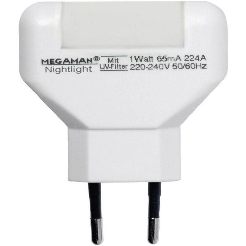 Veilleuse led Megaman MM001 MM001 rectangulaire led blanc chaud blanc