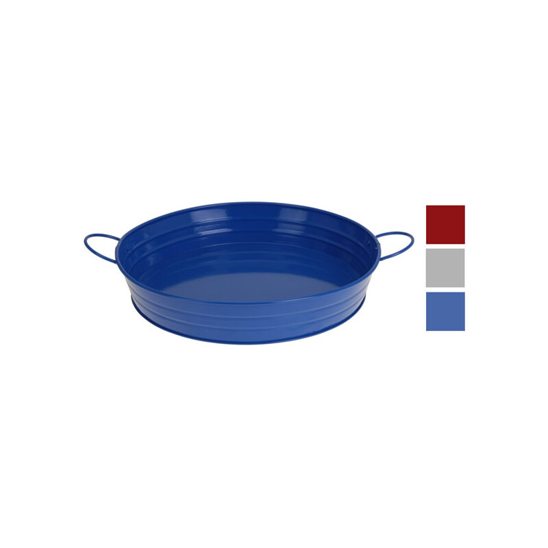 

Bandeja Chapa Pintada Con Asas 33 Cm