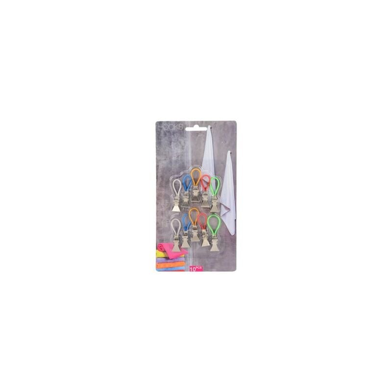 

Pinzas colgar paÑos 10 piezas blister 10