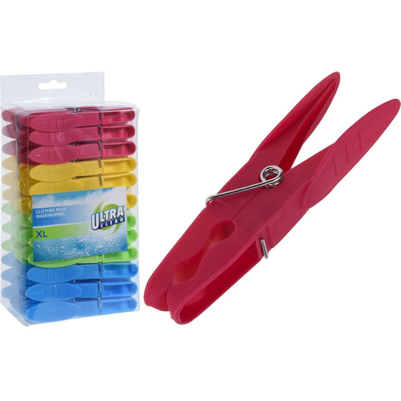 

Pinzas plastico xl 36 piezas blister 36