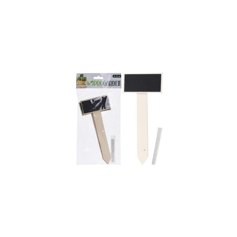 

Pizarra pincho plantas 21 cm + tiza 4 piezas blister 4
