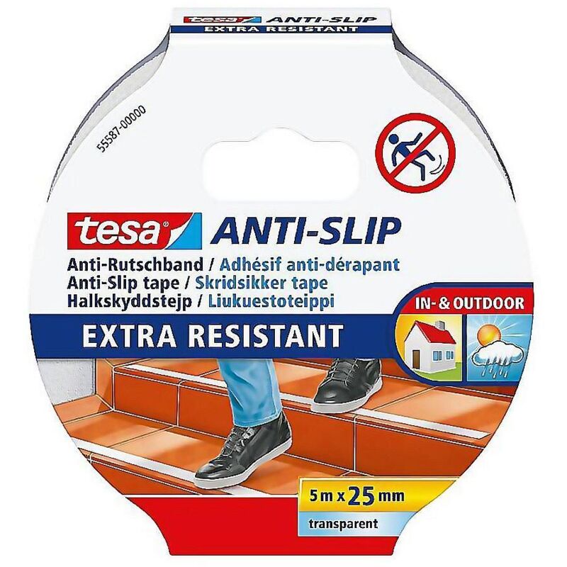 

MEGANEI cinta antideslizante 5x25mm transparente