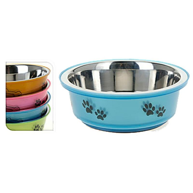 

Comedero inoxidable colores 14 cm