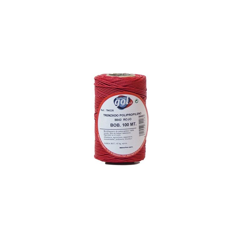 

R/100mt. cuerda linea trenz. roja 4226