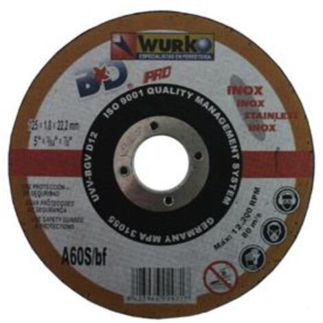 MEGANEI disco abrasivo 125x1x22 corte acero inox