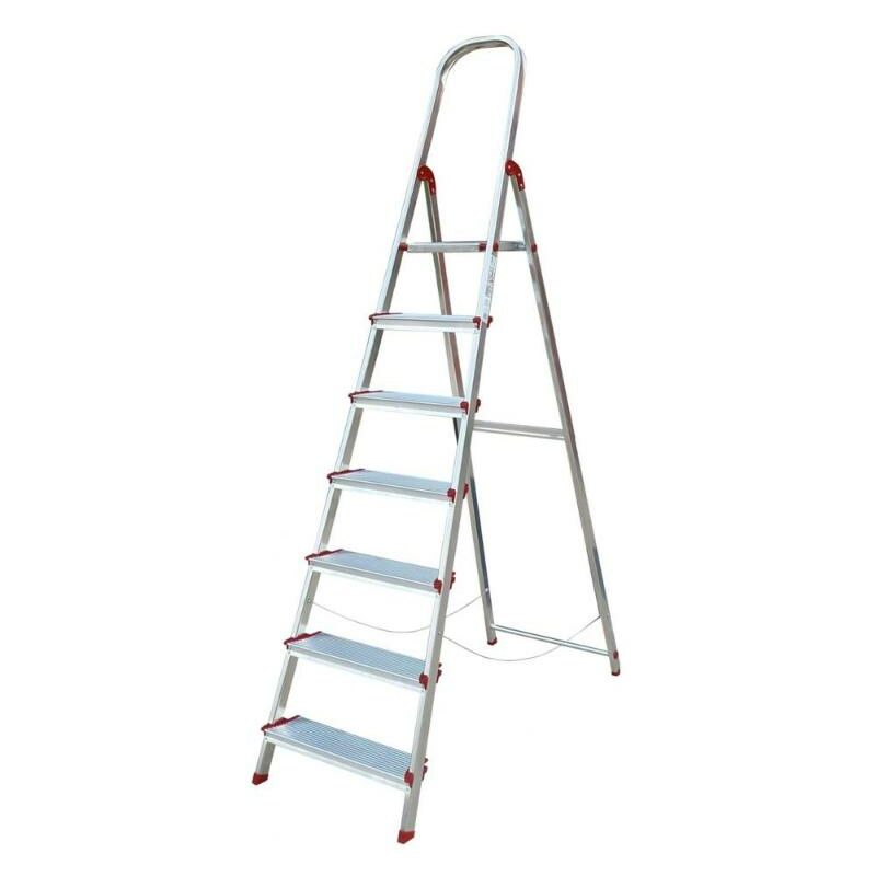 

rolser escaleras aluminio domestica plus 7 peld dop005 en131 - Mibricotienda