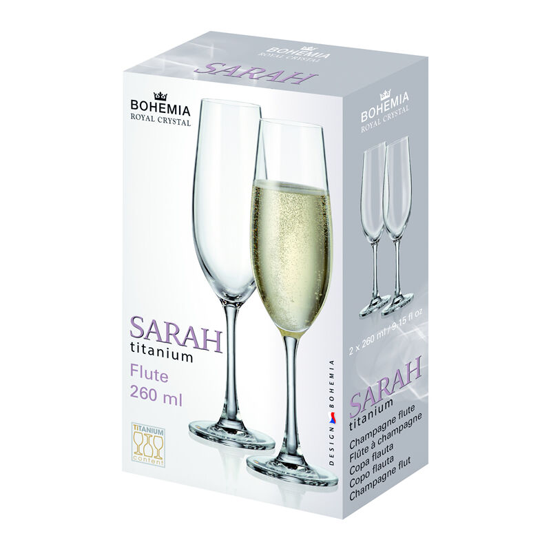 

Copas Flauta Sarah 260Ml. 2 Piezas