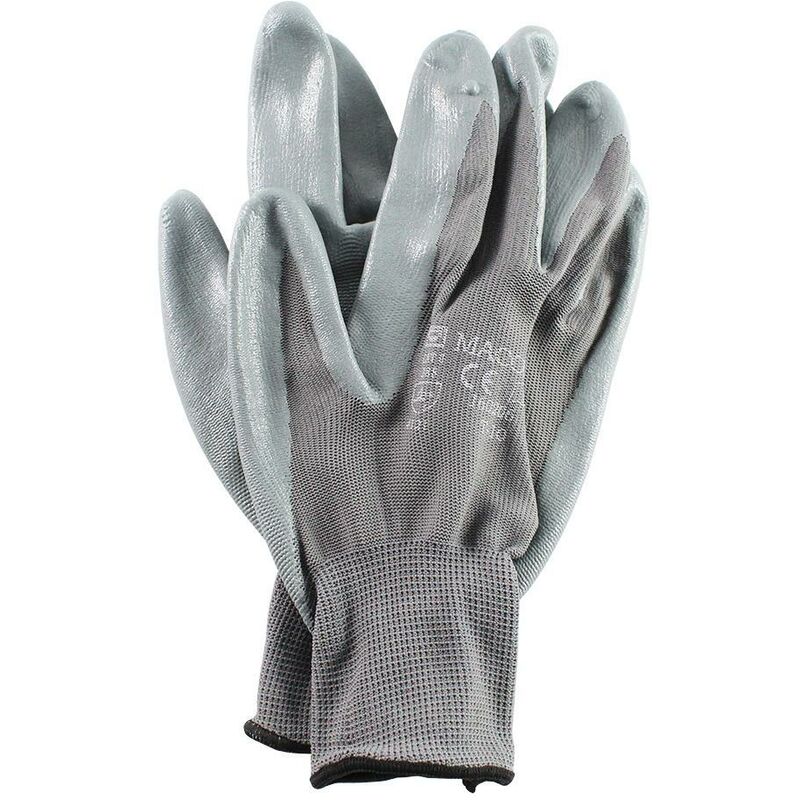 

MEGANEI guante nylon con nitrilo t7 gris par