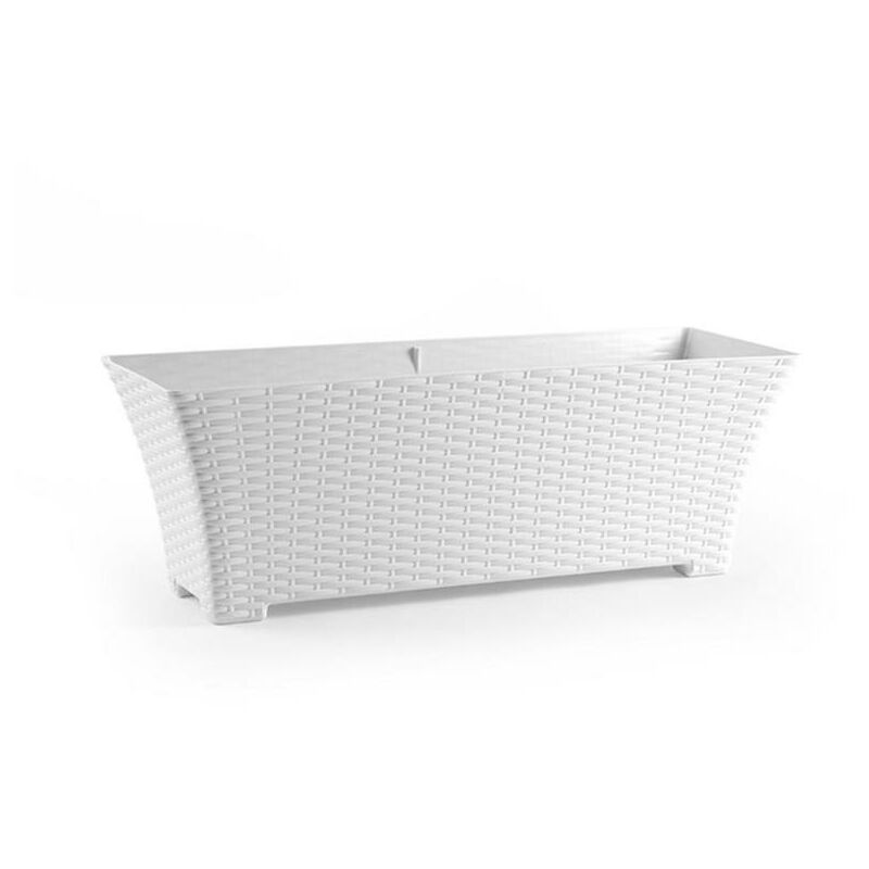 

Plasticforte - BLUNGI jardinera rattan 60 cm blanco