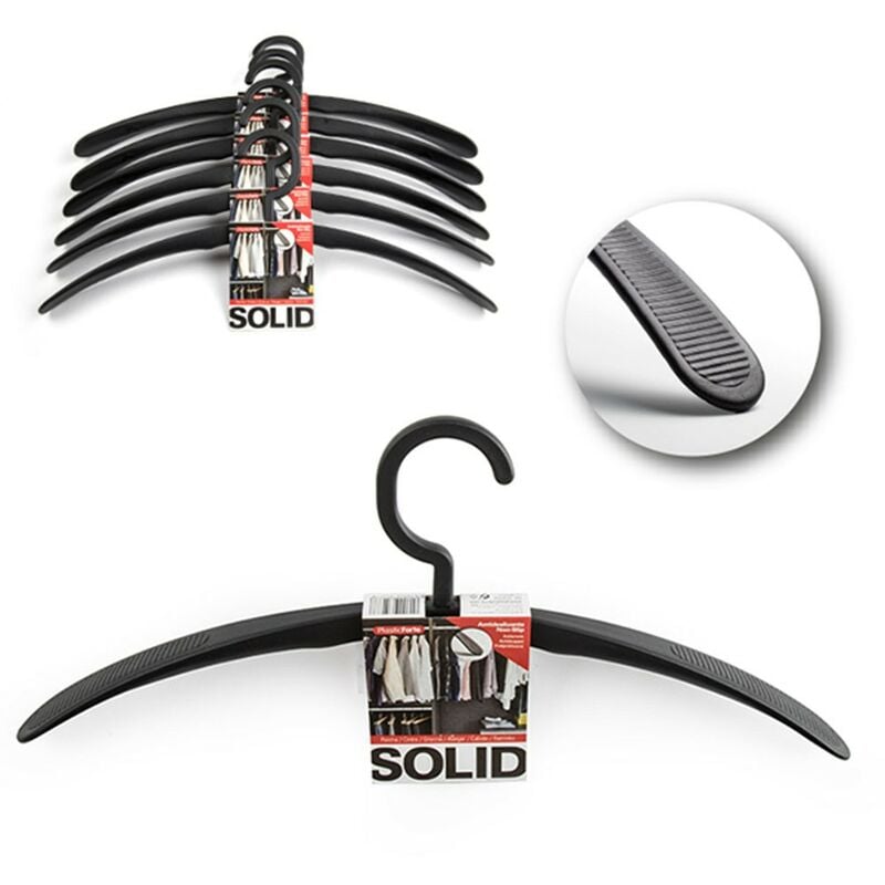 

Percha solid negra