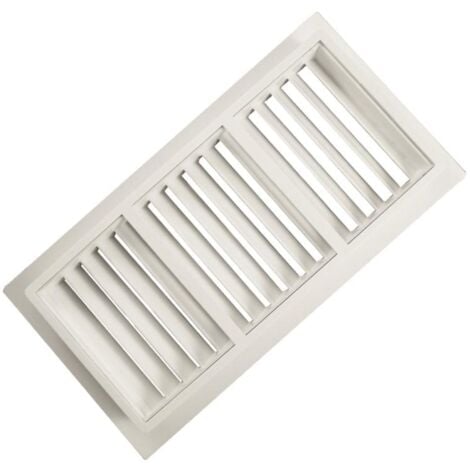 Rejilla ventilación baño PVC 9.8x22.5 cm con marco - Brico Profesional