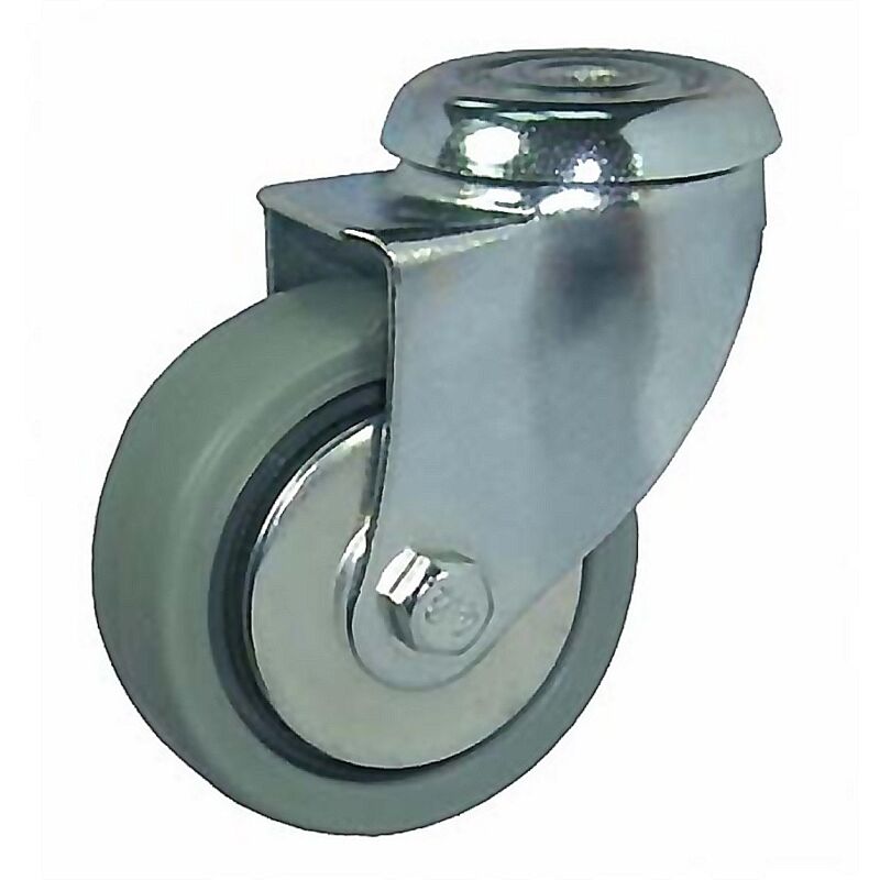 Rueda 7000601z ppg t-10 3-0007 , Rueda semi industrial 17560. Tipo de eje: cojinete liso. Actúa sobre tubo de acero recubierto de grasa. Ensamblado a