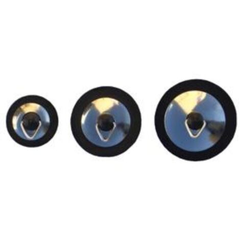 MEGANEI tapon goma con embellecedor inox 32