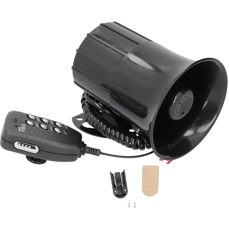 Prenfle - Jeffergarden 50W 120dB klaxon fort de voiture 6 sons sirène d'alarme d'avertissement d'urgence universelle pour la lutte contre les