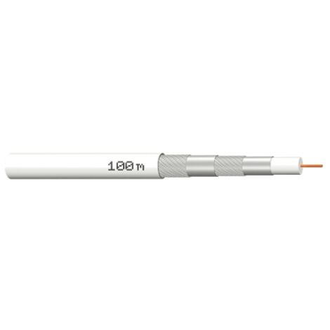 MegaSat 100066 Koaxialkabel Außen-Durchmesser: 7.2 mm    Weiß 100 m