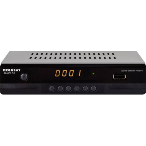 MegaSat HD 6000 DS Ricevitore satellitare HD USB anteriore Numero di sintonizzatori: 1