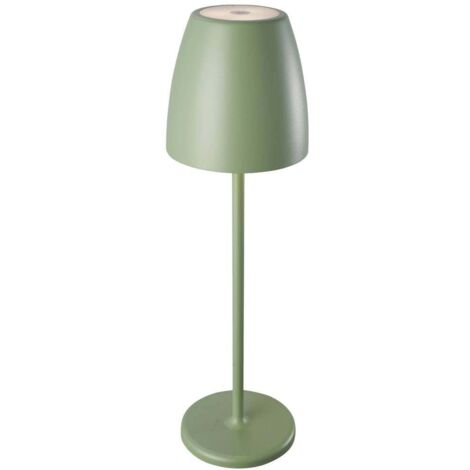 Megatron MT68052 TAVOLA Lampada LED da tavolo per esterni 2 W Bianco caldo Verde salvia
