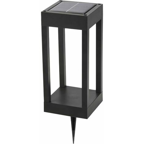 Megatron MT70010 Lampada solare da terra per esterno con rilevatore di movimento 0.6 W Bianco caldo, RGB Nero