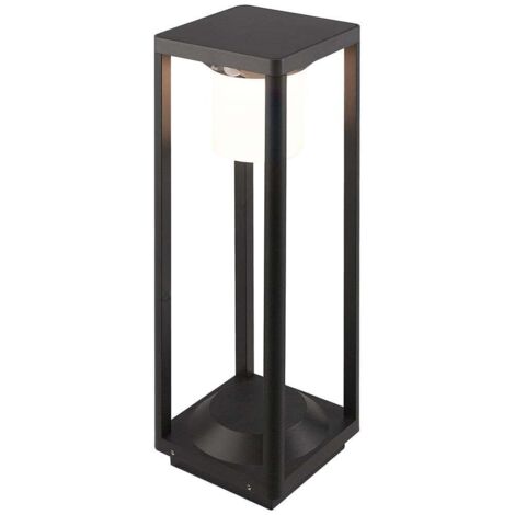 MEGATRON MT70014 LAMPADAIRE DEXTÉRIEUR SOLAIRE AVEC DÉTECTEUR DE MOUVEMENTS 2 W BLANC CHAUD NOIR