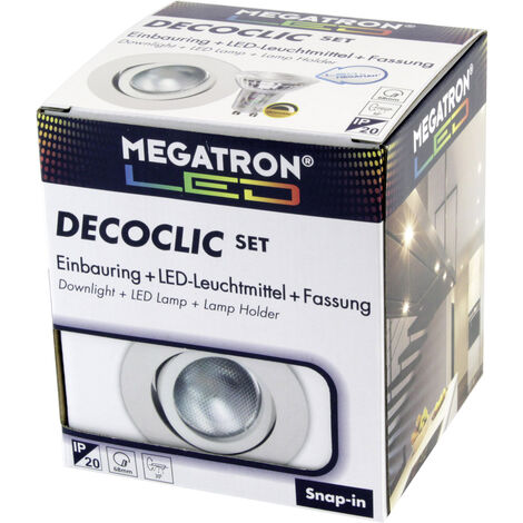 Megatron MT75401  Einbauleuchte   LED GU10, GU5.3 5.5 W Weiß