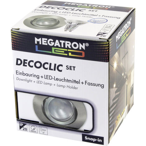 Megatron MT75403  Einbauleuchte   LED GU10, GU5.3 4.5 W Eisen (gebürstet)