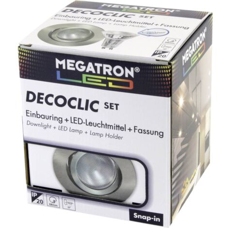 Megatron MT75403 Lampada da incasso LED (monocolore) GU10, GU5.3 4.5 W Ferro (spazzolato)