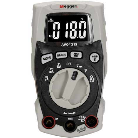 Megger AVO215 Multimètre numérique CAT III 600 V Affichage (nombre de points): 4000 V546683
