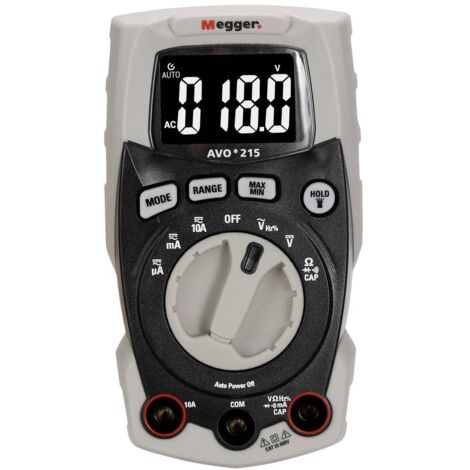 Megger AVO215 Multimetro digitale nero CAT III 600 V