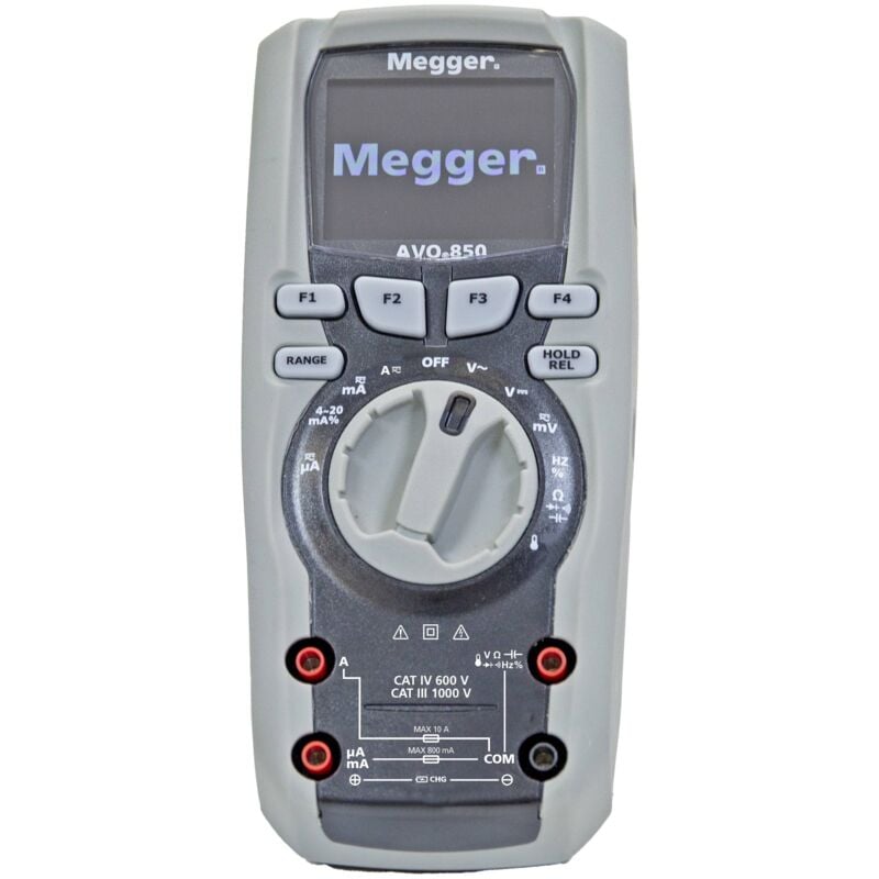 Megger - AVO850 Multimètre numérique cat iii 1000 v, cat iv 600 v Affichage (nombre de points): 50000 Q367353