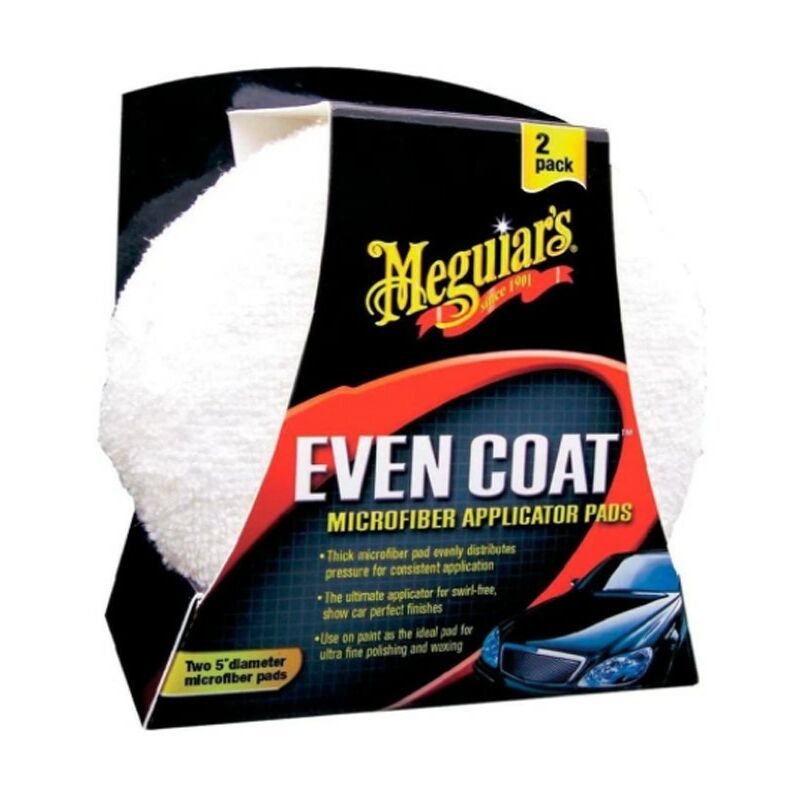 Meguiars - 5 Inch Microfiber Applicator Pads 2 Pack Even Coat Wax Polishing Pads