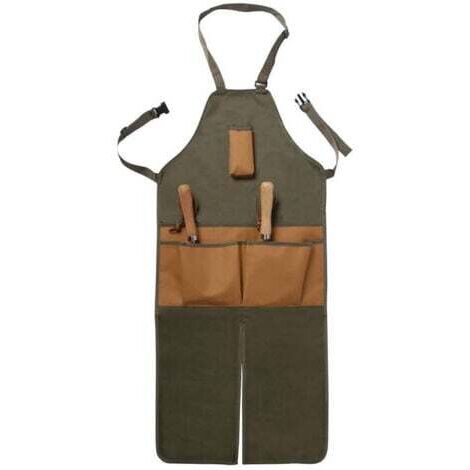 Mehrfachtaschen-Gartenschürze aus Oxford-Gewebe für Garten- und Baumschnittarbeiten, verlängerte Bauernhofschürze für Garten- und Baumschnittarbeiten