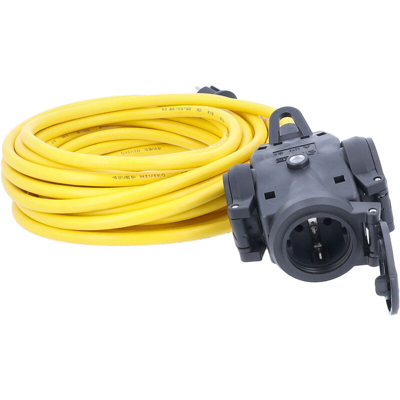 as - Schwabe As-schwabe - As Schwabe 61459 Strom Verlängerungskabel 16 A Gelb 25 M At-n07v3v3-f 3g 2, 5 Mm²