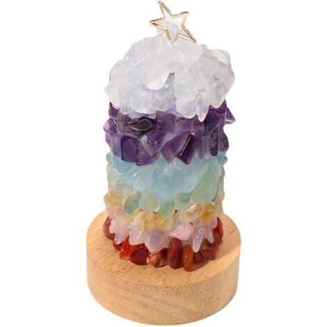 Mehrfarbige Kristall-USB-Nachttischlampe, warmes Licht für Weihnachten, DIY-Schlafzimmerdekoration