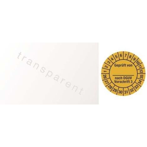Mehrjahresprüfplakette B25xL60mm J.2026-2035 Folie