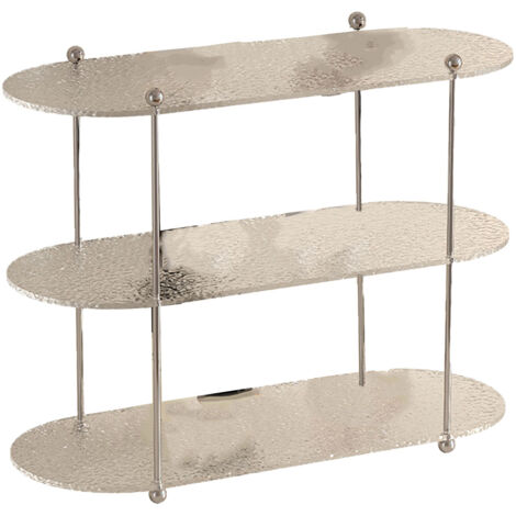Mehrstufiges, transparentes Acryl-Tischregal, modernes und elegantes Design für Wohnzimmer, Büro oder Inneneinrichtung.