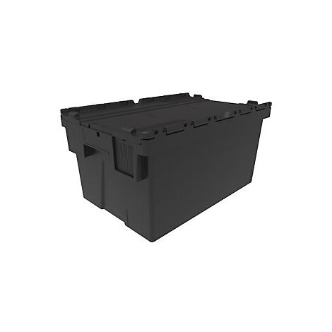 Mehrweg-Stapelbehälter  LxBxH 600 x 400 x 310 mm  schwarz
