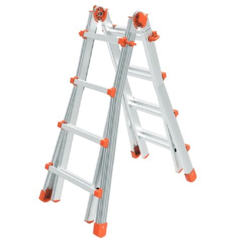 Mehrzweck-Aluminium-Teleskopleiter Queen gr.4+4 mt.4.10 - Wohnzimmer