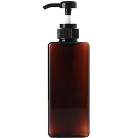 Mehrzweck-Drehpumpspenderflasche – 450 ml/600 ml Fassungsvermögen – Robustes Kunststoffmaterial – Milchweiß oder Braun – Auslaufsicheres Design für Gele, Shampoos und DIY-Produkte