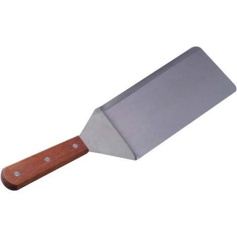 Mehrzweck-Schöpfkelle für heiße Platten, ideal für Steaks und Pfannkuchen, mit abgeschrägter Kante zum einfachen Wenden von Speisen