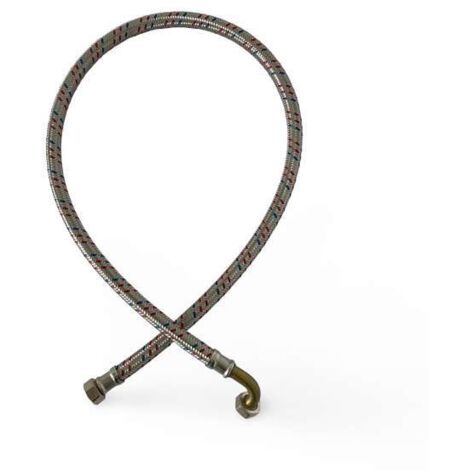 Meibes meiflex Panzerschlauch Bogen abgewinkelt DVGW 1/2" IG/IG (Überwurf) 1200 mm 5715.1704.120